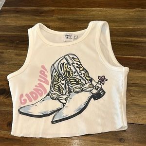 Princess Polly Cowboy giddy up tank top